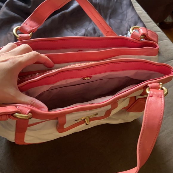 Pink and white Coach purse with duster bag! - Picture 3 of 4